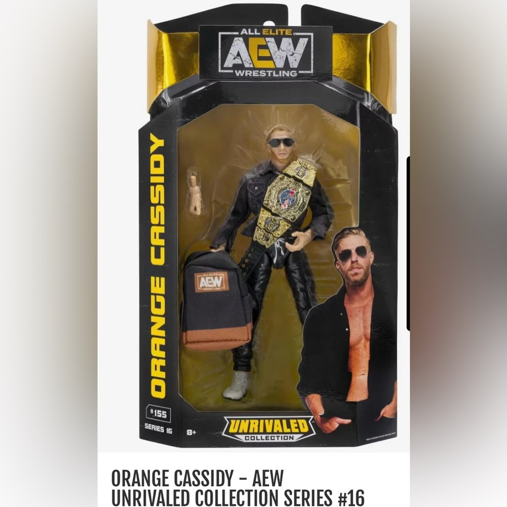 ORANGE‎ CASSIDY AEW UNRIVALED COLLECTION SERIES #16 ACTION FIGURE NEW IN BOX